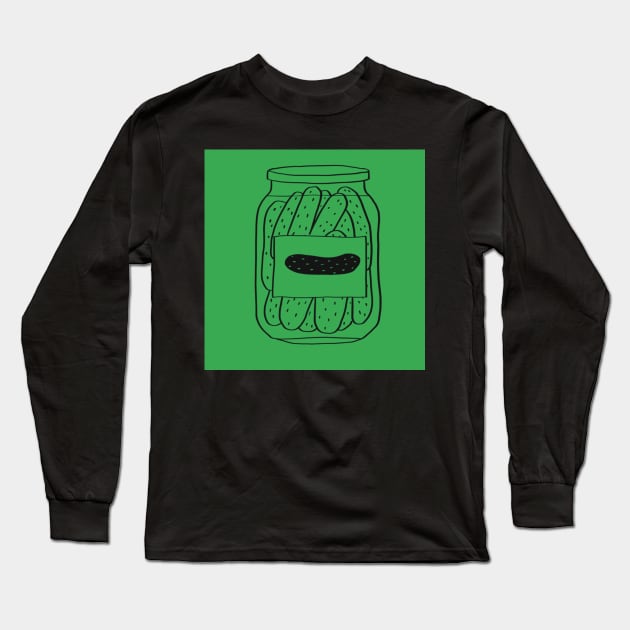 I LOVE PICKLES! Long Sleeve T-Shirt by Slepowronski